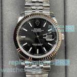 Clean Factory Cal.3235 Rolex Datejust 41mm Jubilee Band Swiss Replica Watch Black Dial